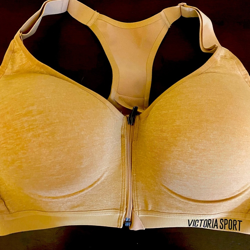 Victoria’s Secret Sports Bra. NWOT. Khaki, size 36DD